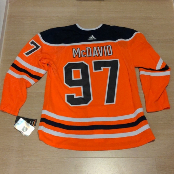 Authentic Adidas Oilers McDavid Jersey 52 L Large - Picture 7 of 10